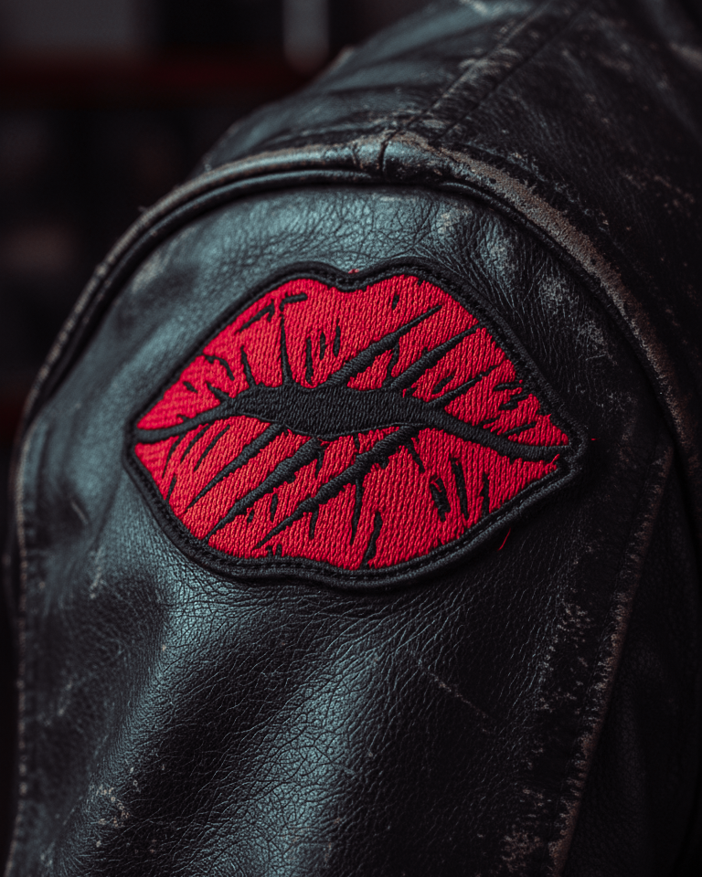ASPHALT KISS Lips Patch